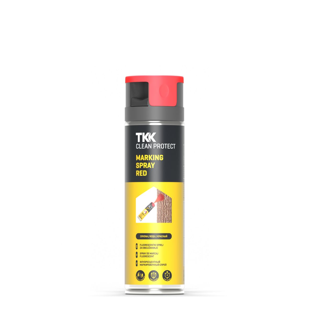 Clean protect marking spray red