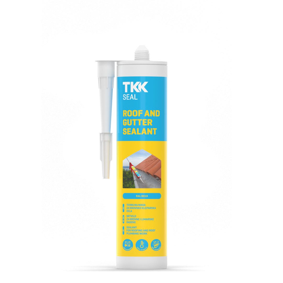Seal roof and gutter sealant